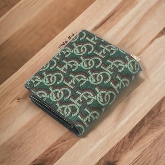 Coach Outlet Snap Wallet With Coach Monogram Print NWT - Picture 4 of 4